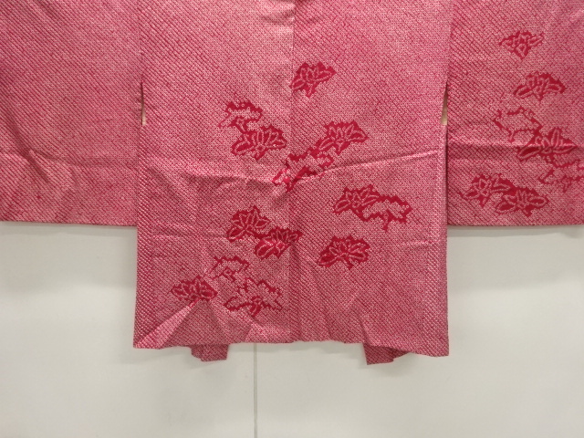 JAPANESE KIMONO / ANTIQUE HAORI / SILK / ALL SHIBORI / FLOWER